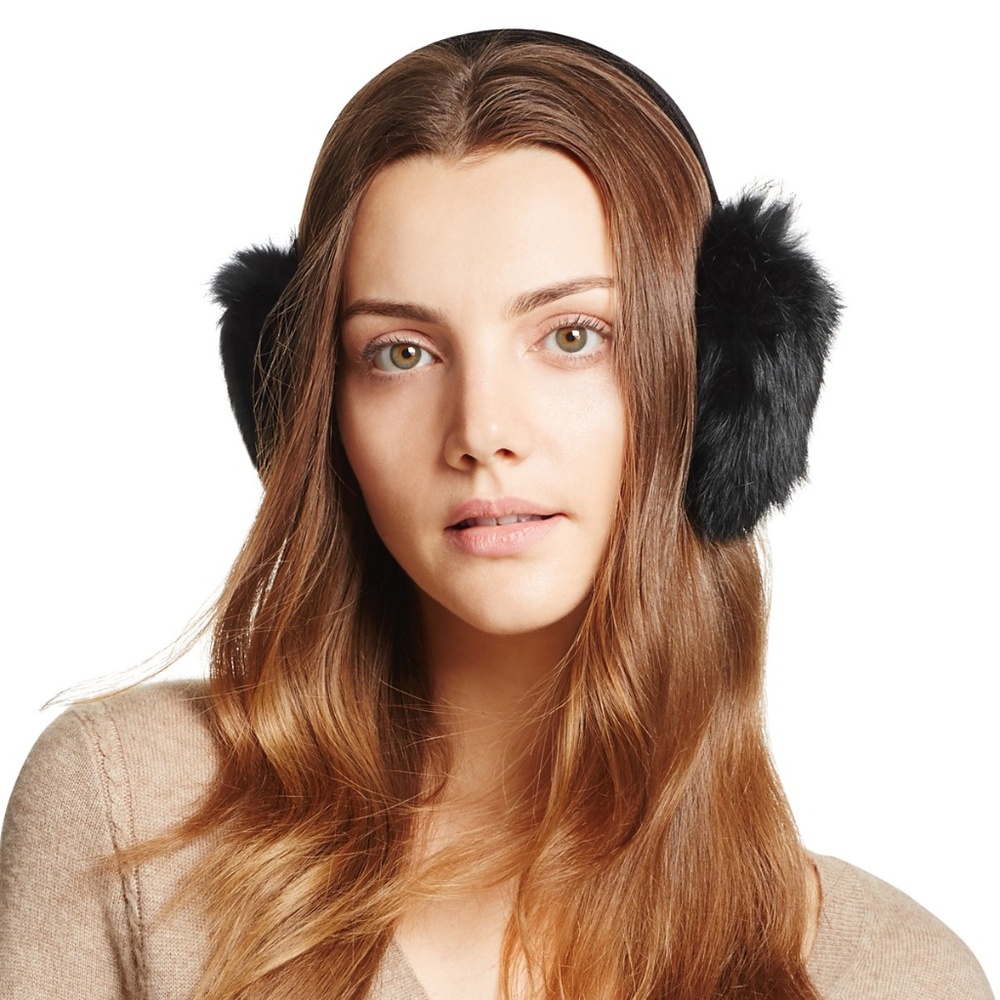 Surell Rabbit Fur Ear Muffs NWOT